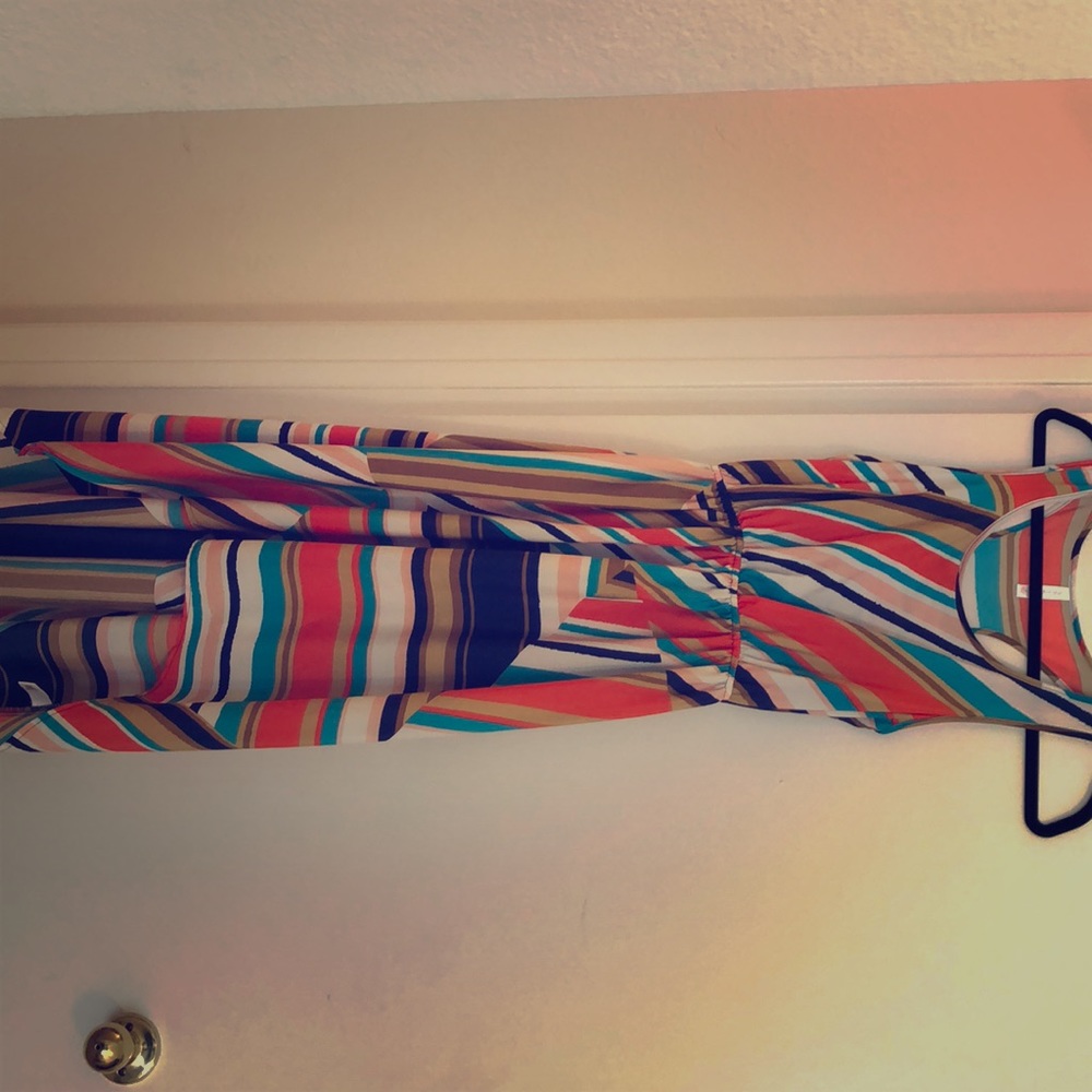 High Low, T-Back patterned dress